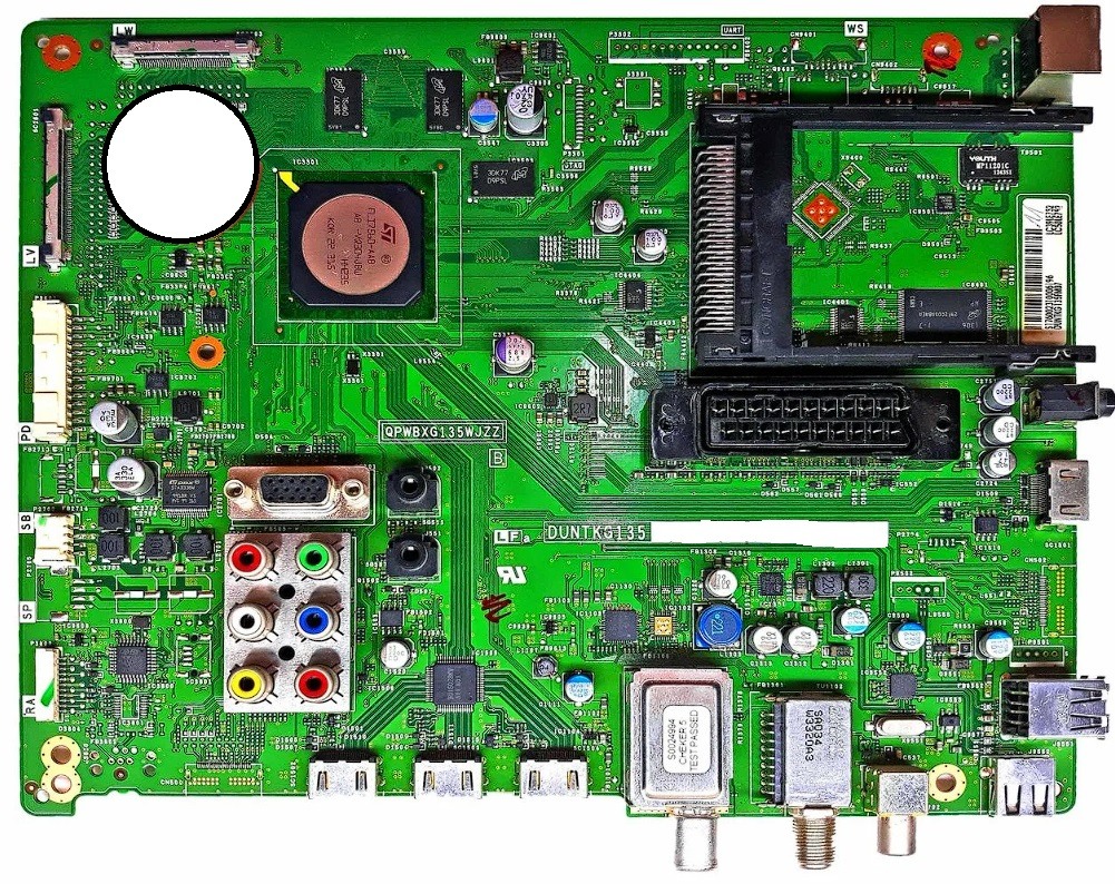 SHARP ANAKART QPWBXG135WJZZ DUNTKG135 MAİNBOARD